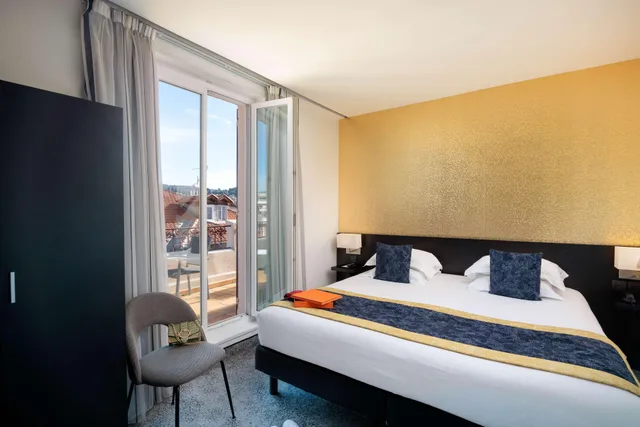 غرفة ديلوكس بسرير مزدوج أو سريرين منفصلين، Best Western Plus Hotel Massena Nice 1/9