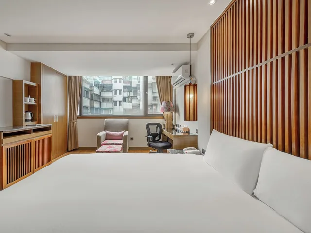 غرفة كلاسيكية بسرير كوين، Guide Hotel Taipei Bade 4/10
