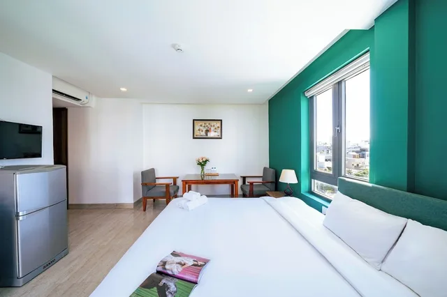 Junior, Studio, King Bed, Beach Side، Ocean Garden Boutique Danang By Haviland 6/10