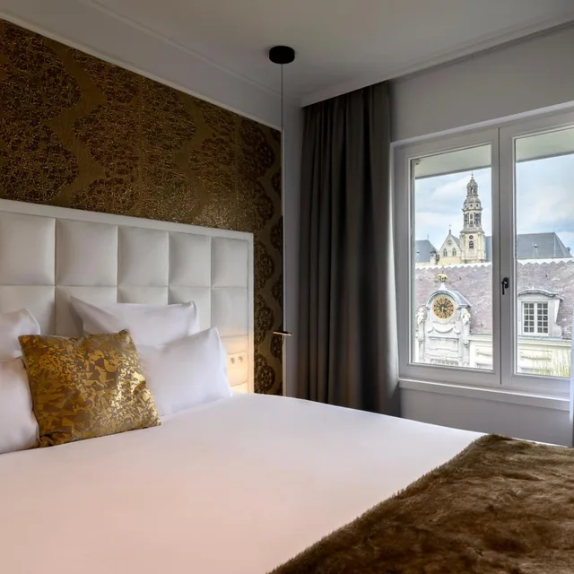 غرفة ديلوكس بسرير كينج بإطلالة على الحديقة، Hotel Rubens - Grote Markt 4/10