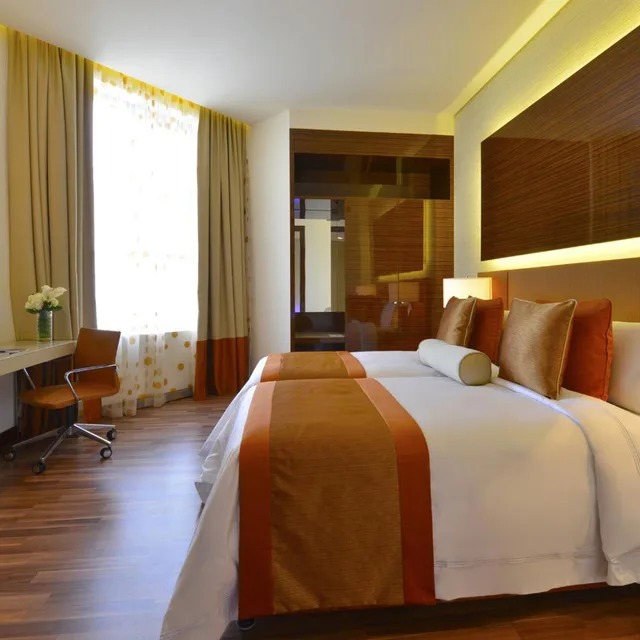 جناح بسريرين منفصلين بغرفة نوم واحدة، Fraser Suites Diplomatic Area, Bahrain 2/6