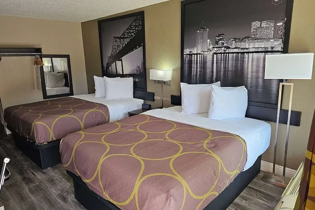 غرفة ديلوكس بسريرين مزدوجين، Super 8 By Wyndham Metairie 2/3