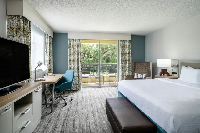 جناح بسرير كينج بشرفة بغرفة نوم واحدة، Hilton Garden Inn Jacksonville/Ponte Vedra 2/3
