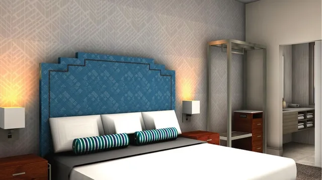 غرفة ديلوكس بسرير كينج بإطلالة على المدينة، Harlow Hotel 2/5