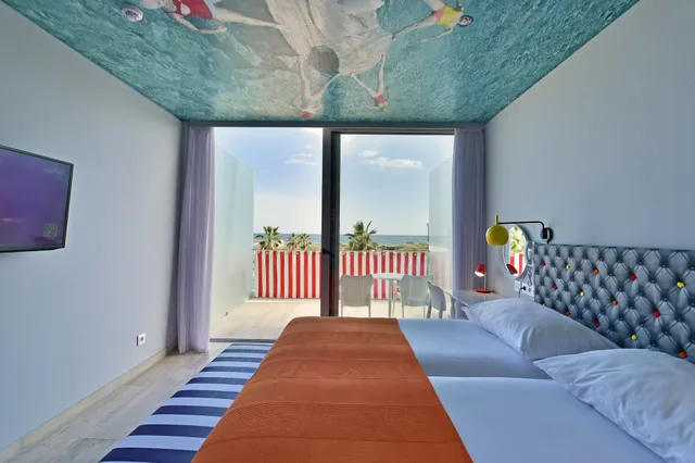 غرفة ديلوكس بسريرين منفصلين بإطلالة على المسبح، Pestana Alvor South Beach 3/10
