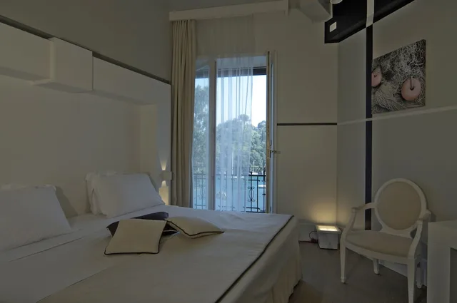غرفة ديلوكس بسرير مزدوج بإطلالة على البحر، Hotel Piccolo Portofino 3/6