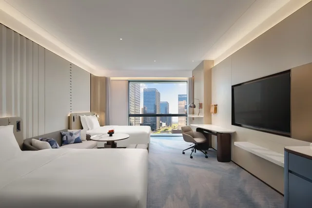 غرفة قياسية بسريرين مزدوجين، Crowne Plaza Kunshan East by IHG 2/5
