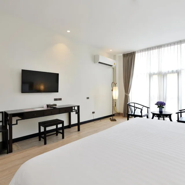 غرفة تنفيذية بسرير مزدوج، Old Thai Heng Hotel 4/5