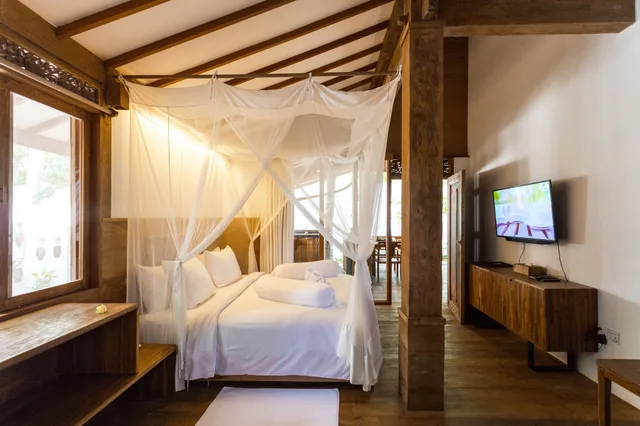فيلا بسرير كينج وسريرين منفصلين بإطلالة على الحديقة بغرفتي نوم، De Ubud Villas Spa 2/3