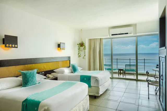 غرفة بإطلالة على البحر، Hotel B Cozumel 2/5