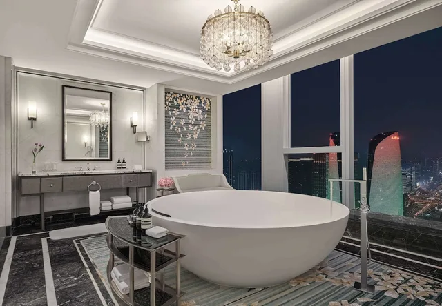 جناح رئاسي بسريرين كينج بغرفتي نوم، Waldorf Astoria Chengdu 4/4