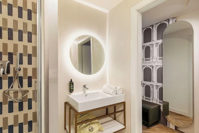 غرفة بسريرين منفصلين لذوي الإعاقة، B&B Hotel Milano Duomo Velasca 3/3