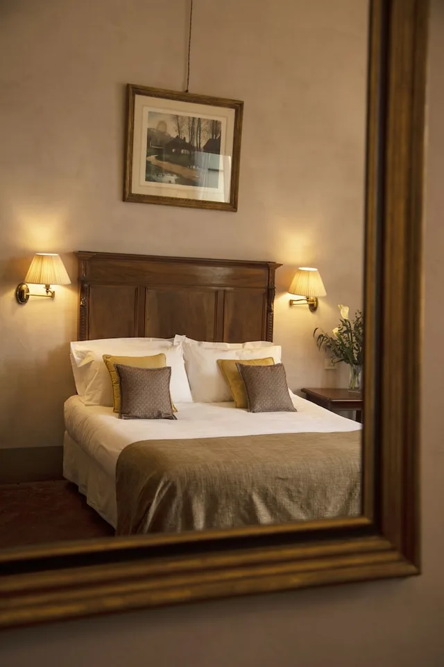 غرفة ديلوكس بسريرين كوين بشرفة، Hotel Palazzo Guadagni 1/3