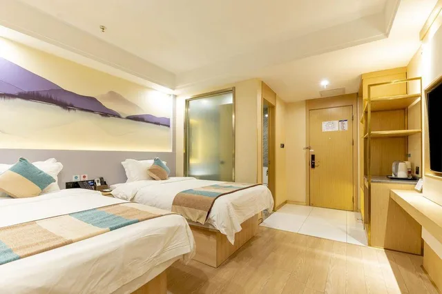 غرفة ديلوكس بسريرين منفصلين، VX Xuzhou Yunlong District Normal University Yunlong Mountain Scenic Spot Hotel 2/2
