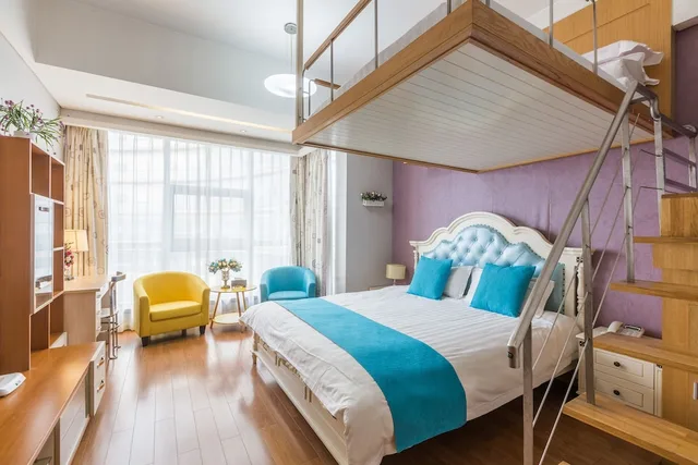 لوفت بسريرين مزدوجين، Hangzhou Yilin Apartments 3/5