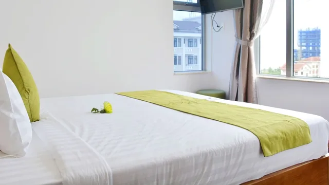 غرفة ديلوكس بسرير مزدوج أو سريرين منفصلين بإطلالة على المدينة، La Maison De Hang 3/8