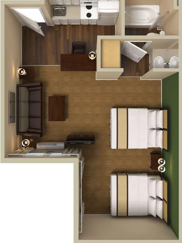 Deluxe, Studio, Multiple Beds، Esd Extended Stay Deluxe Lake Buena Vista 6/6