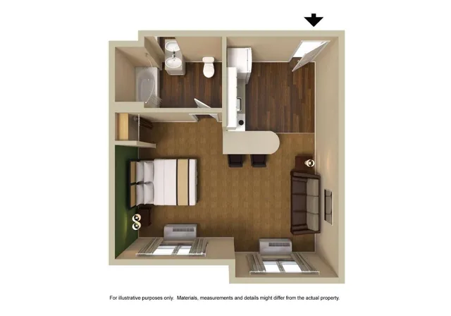 غرفة ديلوكس بسرير كوين لذوي الإعاقة، Extended Stay America Raleigh Rtp 4919 Miami Blvd 8/8