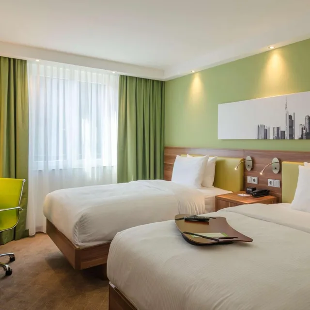 غرفة بسرير فردي، HAMPTON BY HILTON FRANKFURT CITY CENTRE MESSE 3/8