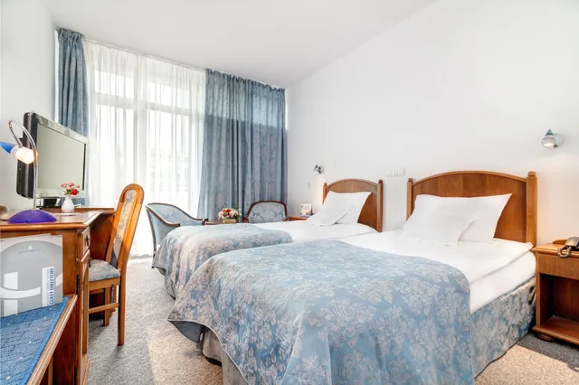 غرفة قياسية بسريرين منفصلين، Continental Hotel 3/8