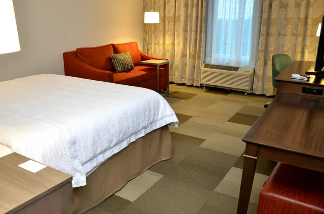 غرفة بسرير كينج مع أريكة، Hampton Inn Suites Deland 1/10