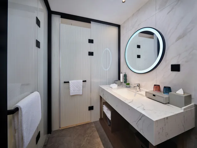 غرفة ديلوكس بسرير كينج، Hilton Garden Inn Ji'nan High-Tech Zone 3/3