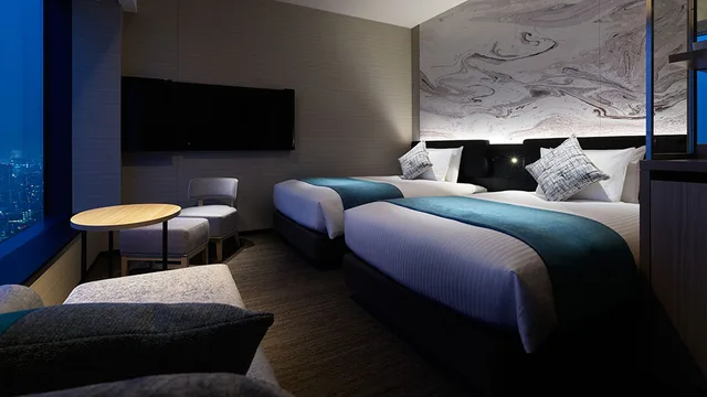 غرفة سوبيريور بسريرين بإطلالة بحوض استحمام، Mitsui Garden Hotel Toyosu Premier 2/2