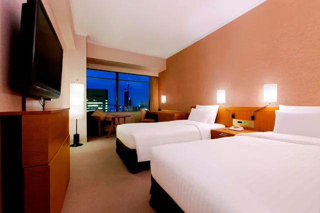 غرفة بسريرين منفصلين، Hilton Fukuoka Sea Hawk 2/3