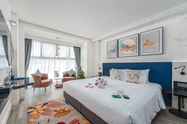 استوديو ديلوكس بسرير كينج، Hotel Clover Patong Phuket 2/4
