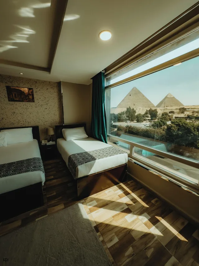 غرفة سيغنتشر ثلاثية، Turquoise Pyramids & Grand Egyptian museum view Hotel 4/6