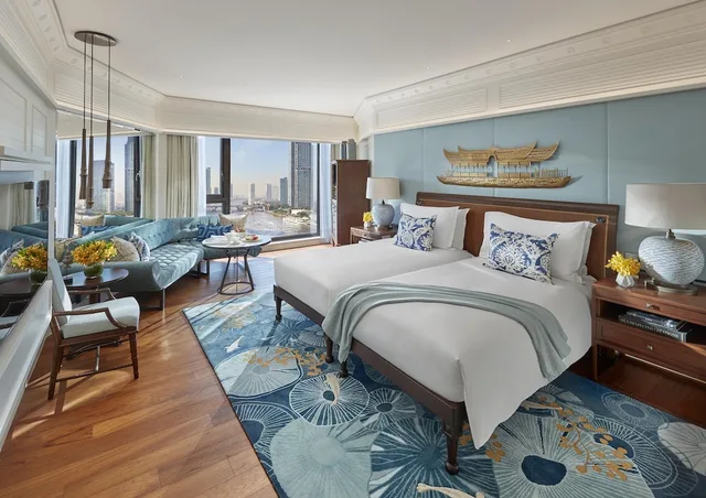 جناح بريميير بسرير كينج بغرفتي نوم، Mandarin Oriental Bangkok 1/3