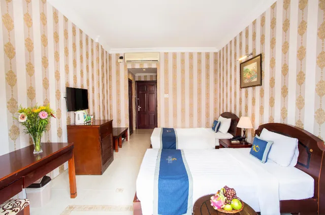 غرفة سوبيريور بسريرين منفصلين، Beachfront Hotel 2/2