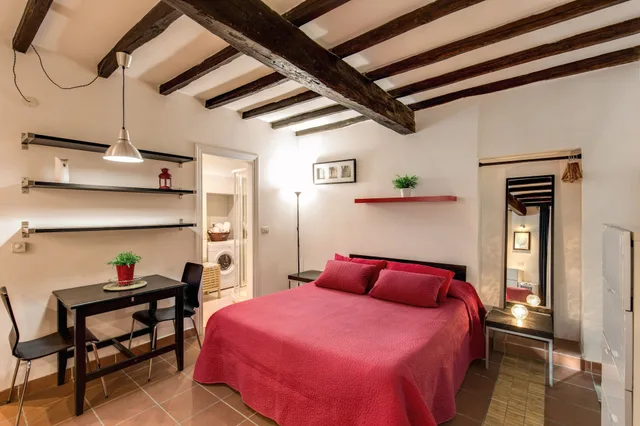 شقة بسرير مزدوج وسرير فردي بإطلالة على المدينة بغرفة نوم واحدة لذوي الإعاقة، Nice Studio in Trastevere 7/10