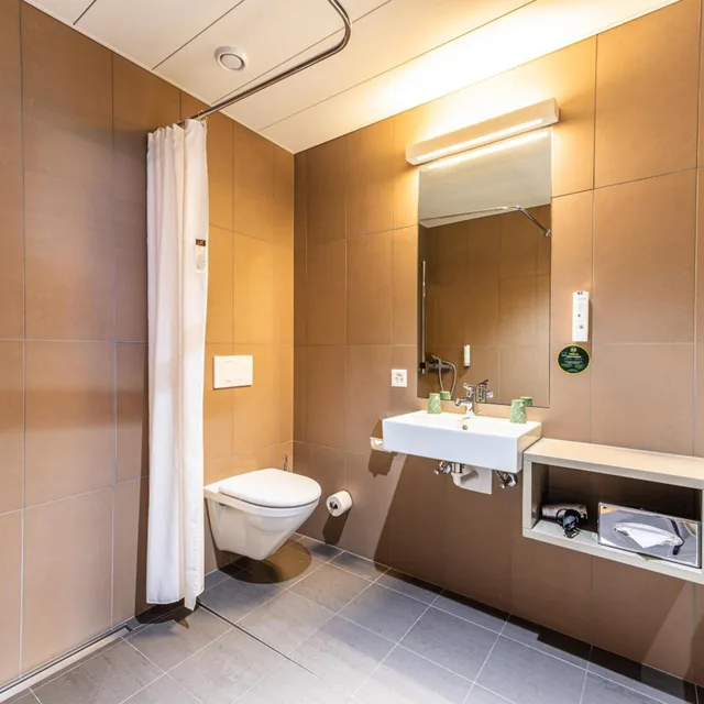غرفة بسرير فردي لذوي الإعاقة، B&B Hotel Lausanne Crissier 6/8