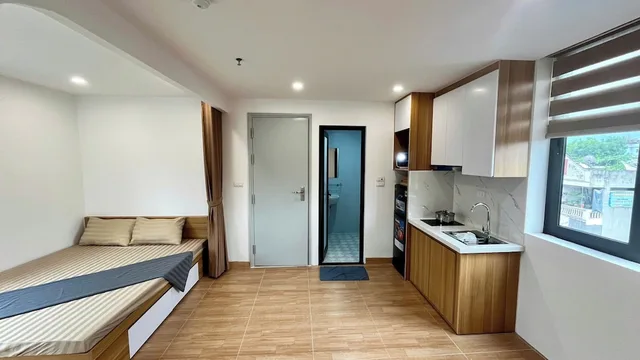 استوديو ديلوكس بسرير مزدوج بشرفة، Era Apartment Tam Da 3/7