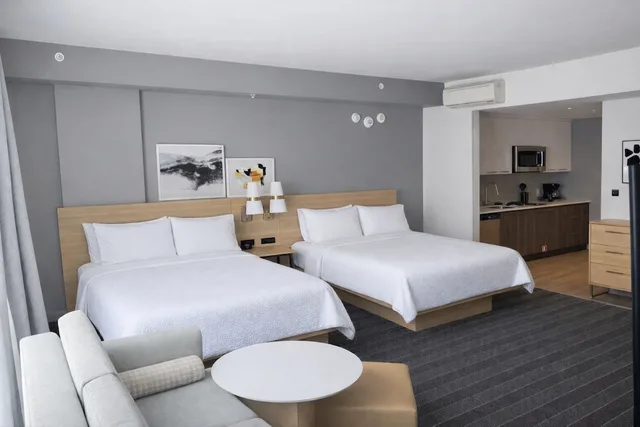 جناح استوديو بسريرين كوين بمطبخ بحوض استحمام، Staybridge Suites Montreal Airport - St-Laurent 3/5
