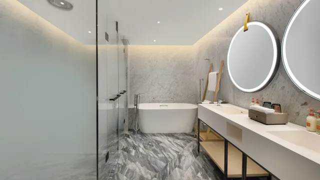 جناح بإطلالة على النهر بغرفة نوم واحدة مع دخول الصالة، Crowne Plaza Quanzhou Riverview 3/3