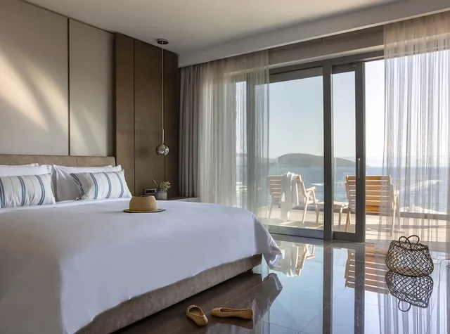 جناح بسريرين كوين بإطلالة على البحر، METT Hotel & Beach Resort Bodrum 3/5