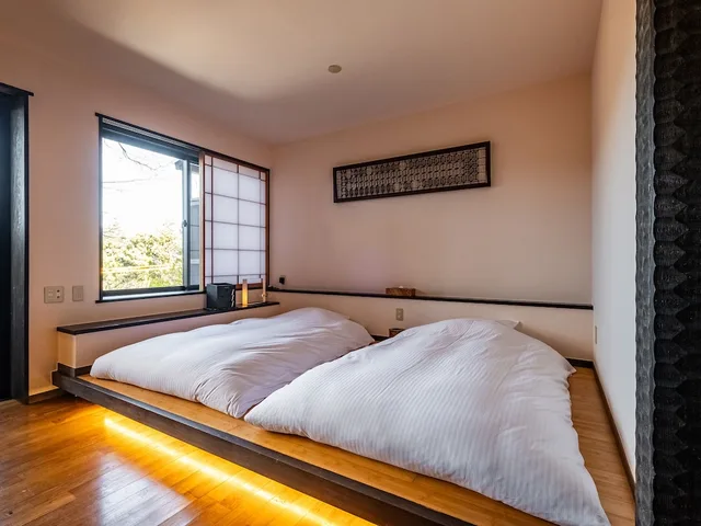 Japanese Western, Guest Room, Double Bed, Outdoor Bath، Hanagokoro 1/6