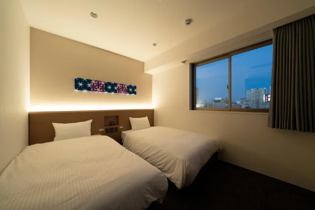 غرفة بسريرين منفصلين لغير المدخنين، R&B Hotel Nagoya-Ekimae 1/2