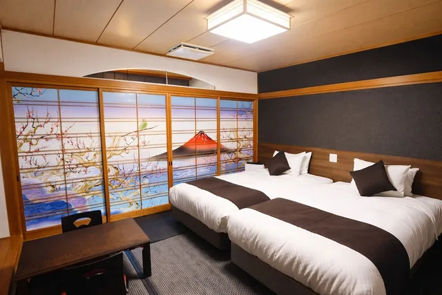 Japanese, Modern, Futon Bed, Twin Beds, Outdoor Bath, Terrace، Livemax Resort Okudogo 2/6