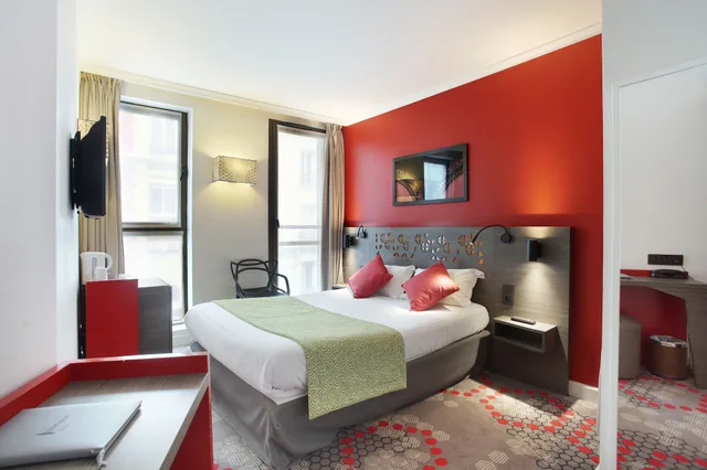 غرفة متصلة بسرير مزدوج وسريرين منفصلين، Eiffel Capitol Hotel 5/6
