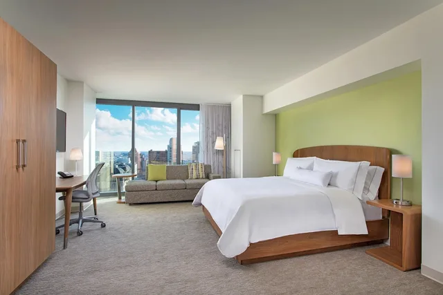 غرفة تنفيذية بسرير كينج بإطلالة على المدينة، Element Philadelphia Downtown 6/10