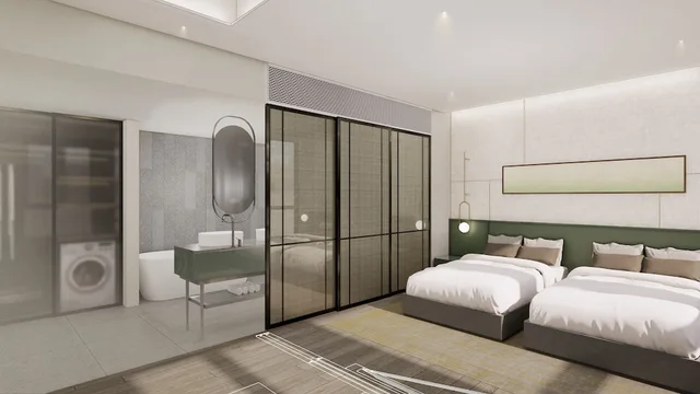 1 Bedroom, Family Suite, Premier, 1 Double and 1 Single Bed, Pullman Ambassador Seoul Eastpole 2/3