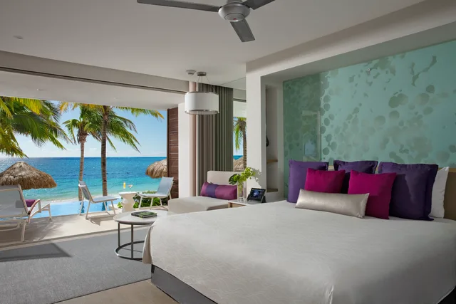 جناح جونيور بسرير مزدوج بإطلالة على البحر، Breathless Riviera Cancun Resort & Spa - Adults Only 1/2