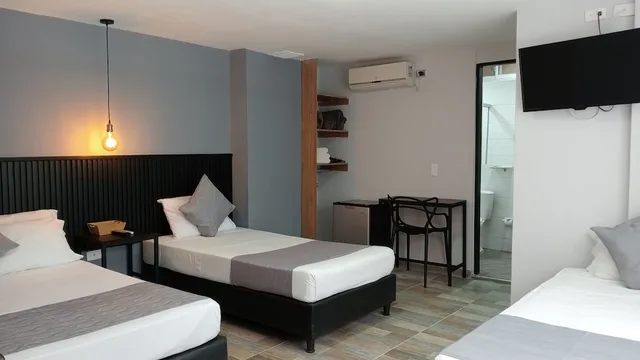 غرفة رباعية بغرفة نوم واحدة، Hotel Palmas Del Estadio 9/10