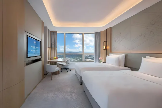 غرفة ديلوكس بسريرين، Shenzhen Airlines Internatonal Hotel Shenzhen 1/1