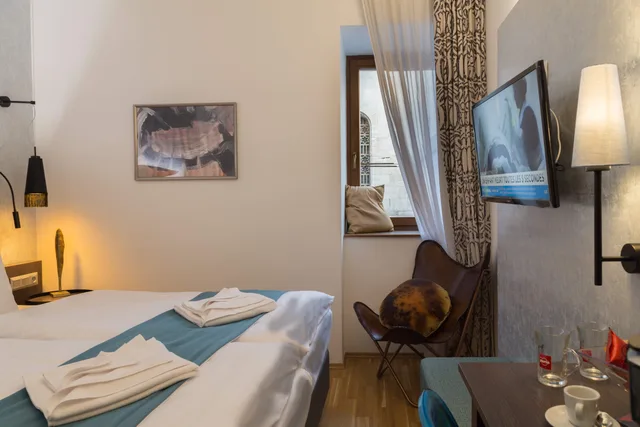 غرفة ديلوكس بسرير مزدوج أو سريرين منفصلين، Hotel Memories Budapest 3/4