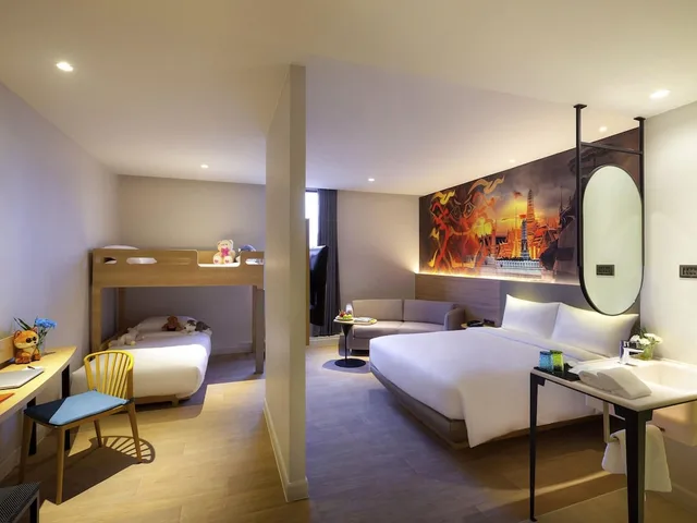 غرفة عائلية بسرير بطابقين وسرير كوين، Ibis Styles Bangkok Ratchada 9/12