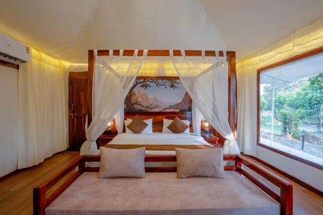 2 Bedrooms, Villa, Garden View, 2 Bathrooms، Click Resort Corbett Tiger Den 1/1